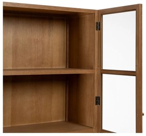 Vitrină în culoare naturală cu aspect de lemn de frasin 84,5x198 cm – Ixia