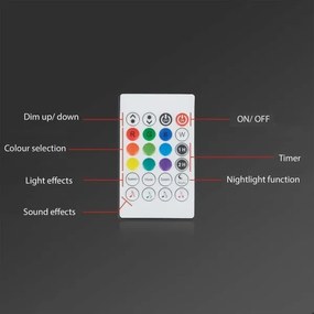 Brilo - Bandă LED RGBW dimabilă 6,65m LED/18W/230V Wi-Fi Tuya + DO