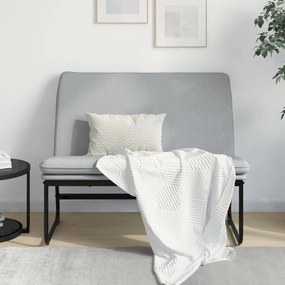 351321 vidaXL Bancă, gri deschis, 100x75x76 cm, materil textil