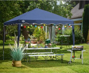 Pavilion gradina Capri Pliabil Sistem pop-up Albastru 3 x 3 m