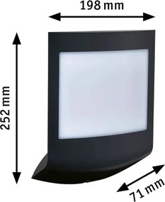 Paulmann 94513 - RGBW LED/8,2W IP44, placă iluminată reglabilă pentru număr de casă PADEA 230V