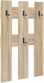 vidaXL Răcător de paltoane montat pe perete Pe perete Stejar Sonoma
