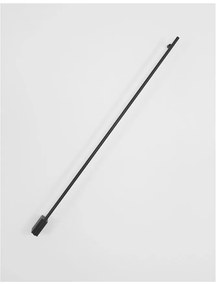 Aplica de perete LED design liniar GROPIUS negru, L-120cm, H-9cm