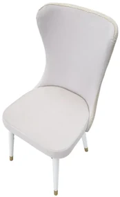 Mauro Ferretti Scaun Mimoza Crem Set 2Buc Cm 40X65X99