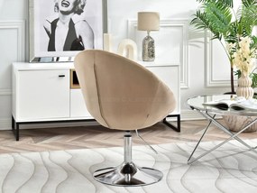 Fotoliu Lush 4 (bej + crom). 1110269