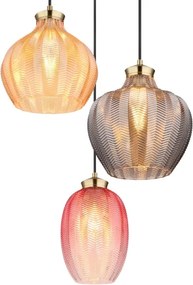 Globo 15898-3HR - Lustră suspendată pe cablu JESSICA 3xE27/60W/230V Ø 45 cm