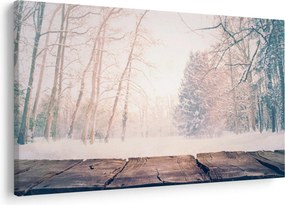 Tablou - Priveliște pădure (90x60 cm)