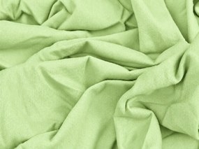 Cearsaf Jersey EXCLUSIVE verde deschis 90 x 200 cm