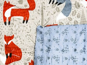 Lenjerie de pat creponata pentru patut Renforce FOXIVA grena Dimensiune lenjerie de pat: 45 x 65 cm | 90 x 140 cm