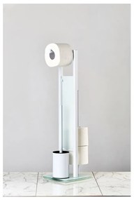Perie de toaletă cu suport pentru hârtie Wenko Rivalita