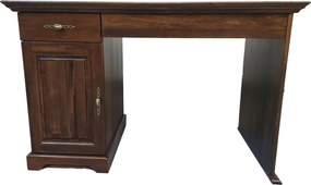 Birou lemn masiv nuc Preston, 122 × 62 × 75 cm