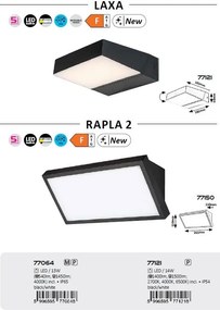 Aplica LED directionabila iluminat exterior IP54 Laxa