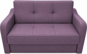 Canapea SAMY NEXT extensibila, 2 locuri, cu lada de depozitare, catifea plusata gri, cadru metalic, 152x100x92 cm Mov, stofa