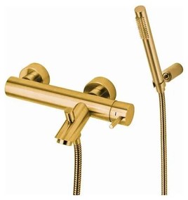 Paffoni - Set pentru cadă LIGHT cu baterie, auriu periat