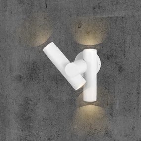 LED Aplica de perete exterior 2xLED/3W/230V 3000K IP44 albă