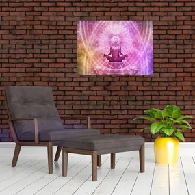 Tablou pe sticlă - Aura de meditație (70x50 cm)