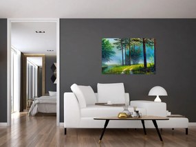 Tablou - Pictură în ulei de peisaj (90x60 cm)