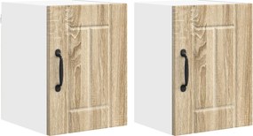 vidaXL Dulap de bucătărie 2 pcs Stejar Sonoma 30 x 31 x 40 cm