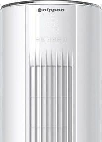 Aparat de aer condiționat de tip coloană Nippon NPC-24MCFL, 24.000 BTU, 45 m², A++/A+, R-32, alb