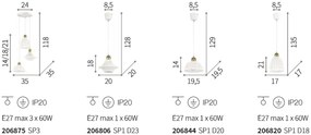Pendul ceramic design modern LUGANO SP1 D23 206806