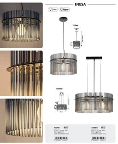 Lustra suspendata design modern Inesa 40cm
