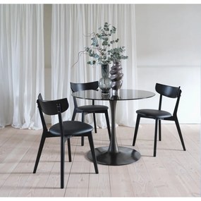 Scaune de dining negre 2 buc. Pero – Unique Furniture