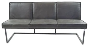 Banca dining din piele de bivol ✔ model FLEET SHANGHAI | Dimensiuni: 220x60x87x52 cm
