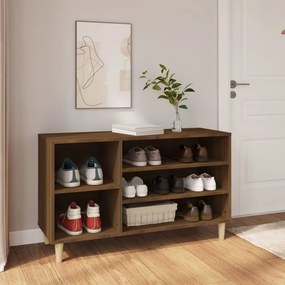 vidaXL Pantofar, stejar maro, 102x36x60 cm, lemn prelucrat