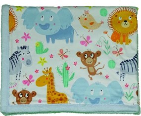 Pătură pentru copii albastru-deschis 80x100 cm – OYO kids