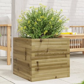 vidaXL Jardinieră de grădină, 50x50x45,5 cm, lemn de pin impregnat