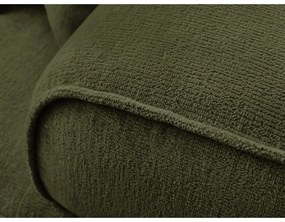 Canapea verde cu tapițerie din chenille 237 cm Whesley – Bobochic Paris