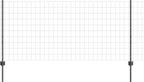 vidaXL Gard cu Stâlp Gri 1 x 25 m Oțel și PVC