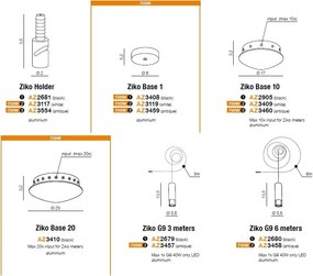 Accesoriu/ Cablu 6 metri cu dulie Ziko negru ZZ AZ2680