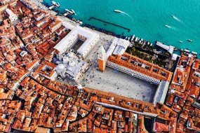 Fotografie Aerial view of piazza San Marco, Venice, Italy, Matteo Colombo