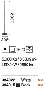 Lampadar/Lampa de podea LED design modern minimalist Look pt1 alb