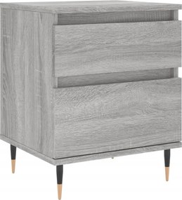 vidaXL Noptieră, gri sonoma, 40x35x50 cm, lemn compozit