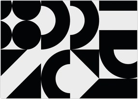 Tablou pe sticlă - Abstracție geometrică N⁰2 (70x50 cm)