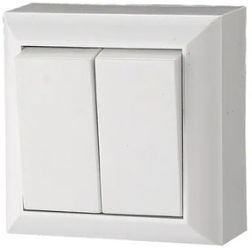 Intrerupator dublu, montaj aplicat, Quatric