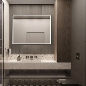 Oglinda baie cu iluminat LED IP44 Ambor, 60x80cm