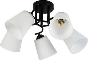 Lustră aplicată PAFOS 5xE27/15W/230V neagră