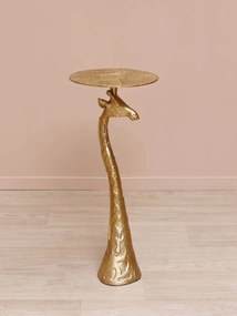 Masuta laterala, din metal si aluminiu, gold Giraffe