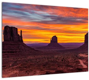 Tablou - Monumentul Valley în Arizona (70x50 cm), în 40 de alte dimensiuni noi