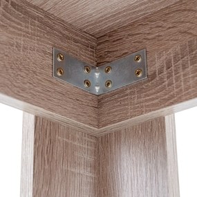 Set de masă Leon 4+1 stejar York-negru