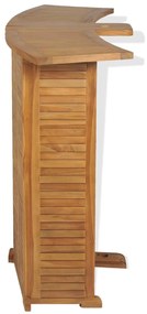 Masa de bar pliabila, 155 x 53 x 105 cm, lemn masiv de tec