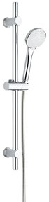 Set de duș argintiu din oțel inoxidabil 70 cm cu duș de mână, cu suport glisant Uno – Allstar