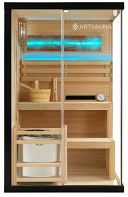 Vnútorná sauna Vantaa 120 so soľnými kameňmi