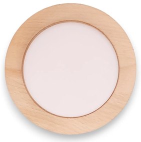 Spot aplicat LED fabricat manual din lemn OKIO