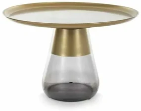 Măsuță de cafea Carini II B, auriu / negru