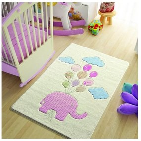 Covor copii Sweet Elephant Roz 100 x 150 cm