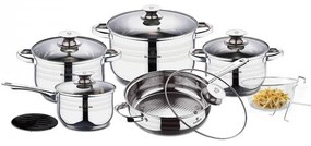 Set oale inox cu capac 13 piese Jumbo Gourmet line blaumann BL 3165